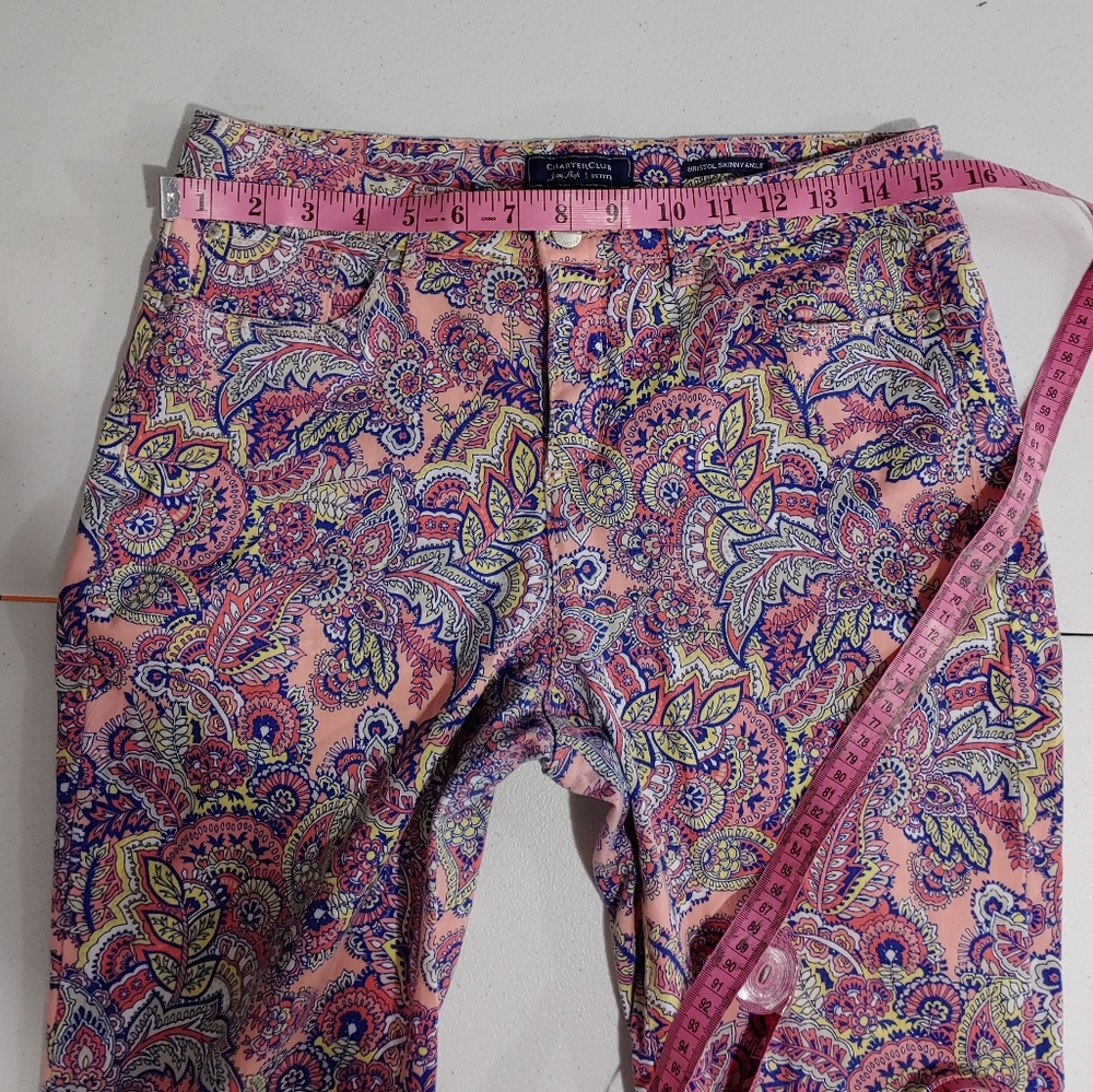 CHARTER CLUB PRINT SKINNY ANKLE - Picture 10 of 15